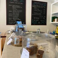 Fresh cakes included banana bread, fruity flapjack and orange/carrot cake at Poco Culina in Cheltenham