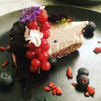 raw cashew cheesecake  at Redemption - Shoreditch in East London