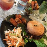 Buff burger  at Redemption - Shoreditch in East London