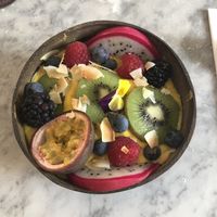 Tropical smoothie bowl at Redemption - Shoreditch in East London