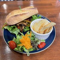 Balsamic Veggies Baguette at Lingua World Cafe in Osaka