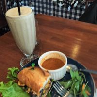 Banana cinnamon shake at Lingua World Cafe in Osaka