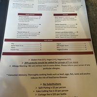 Vegan items clearly marked and many other dishes can be made vegan    at Leyla in Charleston