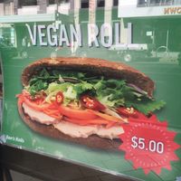 the vegan roll is delicious! at Allan's Cake Shop in Newtown