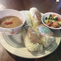 Vegan rolls!! So so goodd  at Indochine in Sierra Vista