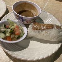 Fresh spring roll.  1/4 of the order!!  at Indochine in Sierra Vista