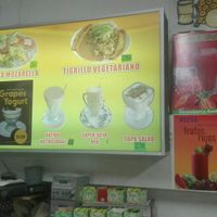 Some of their dishes with prices at El Nuevo Paraiso in Cuenca