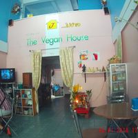 Inside the restaurant at Vegan House in Chanthaburi