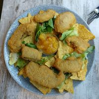 Something stuffed mushroom nachos I think it was called at El Sombrero Verde in Kiel