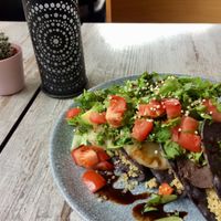 Quinoa and black bean tacos  at El Sombrero Verde in Kiel