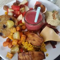 the vegan brunch plate at Hannesarholt in Reykjavik