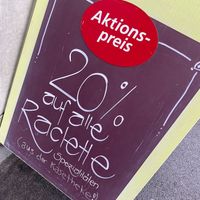 sign at Alnatura in Zurich