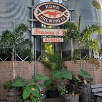 Signage at Kona Brewing Co in Kailua Kona