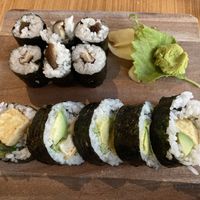 Shiitake Maki and Tofu Maki without cucumber at Hana in Missoula