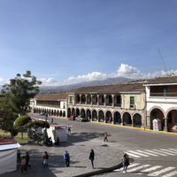 View from teraza  at Via Via Cafe in Ayacucho