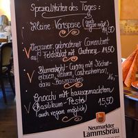 Tageskarte at Piccolo Paradiso in Hamburg