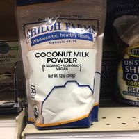 Vegan coconut milk powder at Wegmans in Alexandria