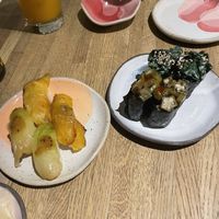 Pineapple and okra   at Youmiko Vegan Sushi - Hoża in Warsaw