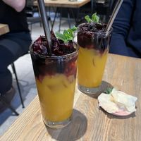 Mocktail mango hibiscus   at Youmiko Vegan Sushi - Hoża in Warsaw