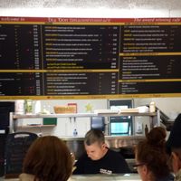 instore menu at Food 4 Thought in Galway