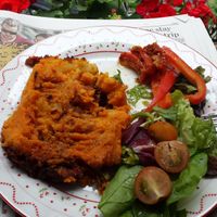 vegan shepherds pie at Food 4 Thought in Galway