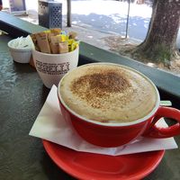 Vegan mocha at Herbee's Garden Cafe in Hahndorf