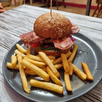 Beyond burger at Herbee's Garden Cafe in Hahndorf