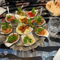 Mezze platter for 2 (20€)  at Le Mezze du Chef - Menilmontant in Paris