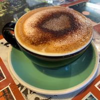 Cappuccino with almond milk at Ritual Coffee Company in Blenheim