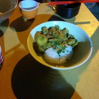 Rice + Roasted tofu at So Boring in Kowloon