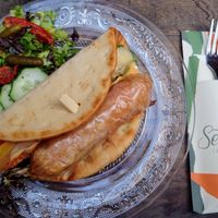 Braadworst & Zuurkool (Vegan) #Veganuary at Sencha Lunchstore in Alkmaar