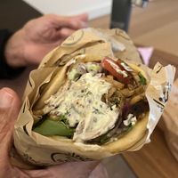 Vegan gyro  at Vleesch Noch Visch in Amsterdam