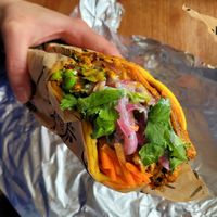 Pitta Tikka Masala at Vleesch Noch Visch in Amsterdam