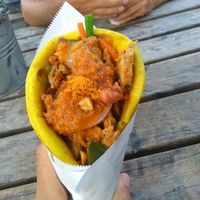 Pita mi gado (8,50 euros) at Vleesch Noch Visch in Amsterdam