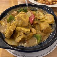 Vegetarian chicken curry  at Taiwan Noodle in Albany