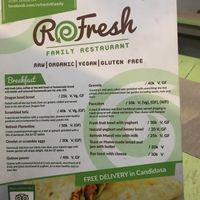 Menu at Refresh in Manggis