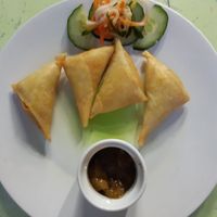 Samosas at Refresh in Manggis