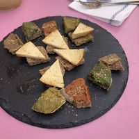 Cheese and paste plate at VA De BO in Mallorca