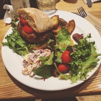 Thai burger at The Garden in Frome