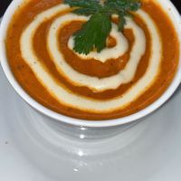 Tomato soup  at The Pitted Date in Playa Del Carmen