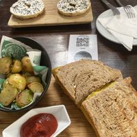 Breakfast panini at The Pitted Date in Playa Del Carmen