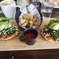 Bagelwich at The Pitted Date in Playa Del Carmen