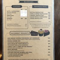 Drinks menu  at The Pitted Date in Playa Del Carmen