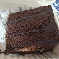 Chocolate cake at The Pitted Date in Playa Del Carmen