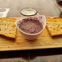 Toast and chia seed jam at The Pitted Date in Playa Del Carmen