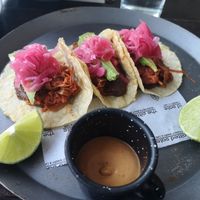 Tacos de yaca at The Pitted Date in Playa Del Carmen