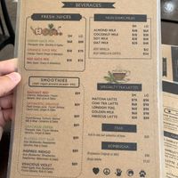 Drink menu  at The Pitted Date in Playa Del Carmen