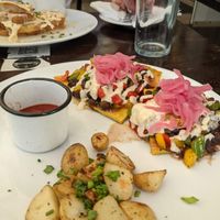 Huevos at The Pitted Date in Playa Del Carmen