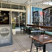 Nice covered outdoor seating area  at The Pitted Date in Playa Del Carmen