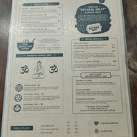 Menu at The Pitted Date in Playa Del Carmen